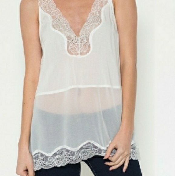 🌸CLEARANCE!🌸💥NWT💥ESLEY💥Lace Cami Top - Picture 2 of 7